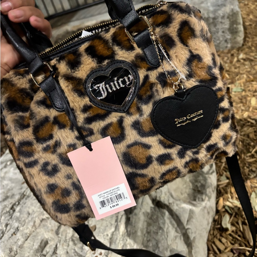 Juicy Warm Up Satchel Leopard Bag